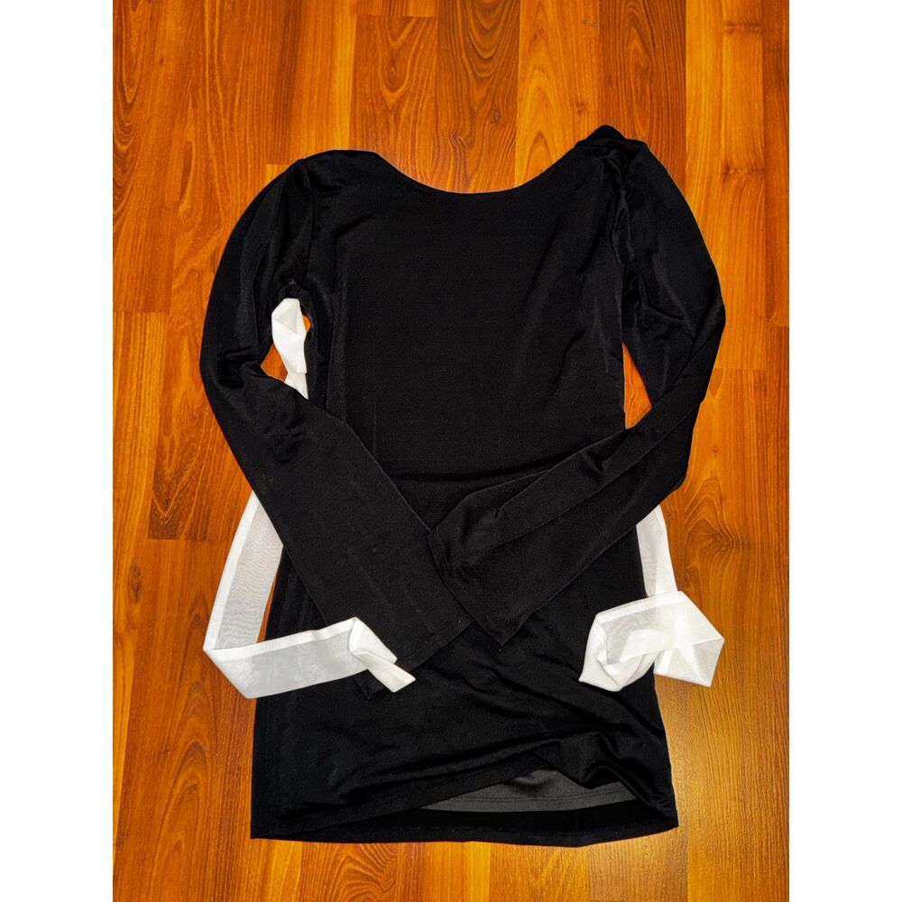 REVOLVE More to Come Nicky Mini Open Back Black Dress with White Bow - Picture 3 of 5
